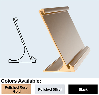 Desk Holder 1/16x2x8 Gold